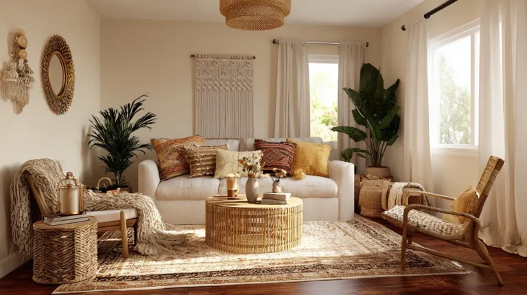 Bohemian Chic Living Room Sanctuary