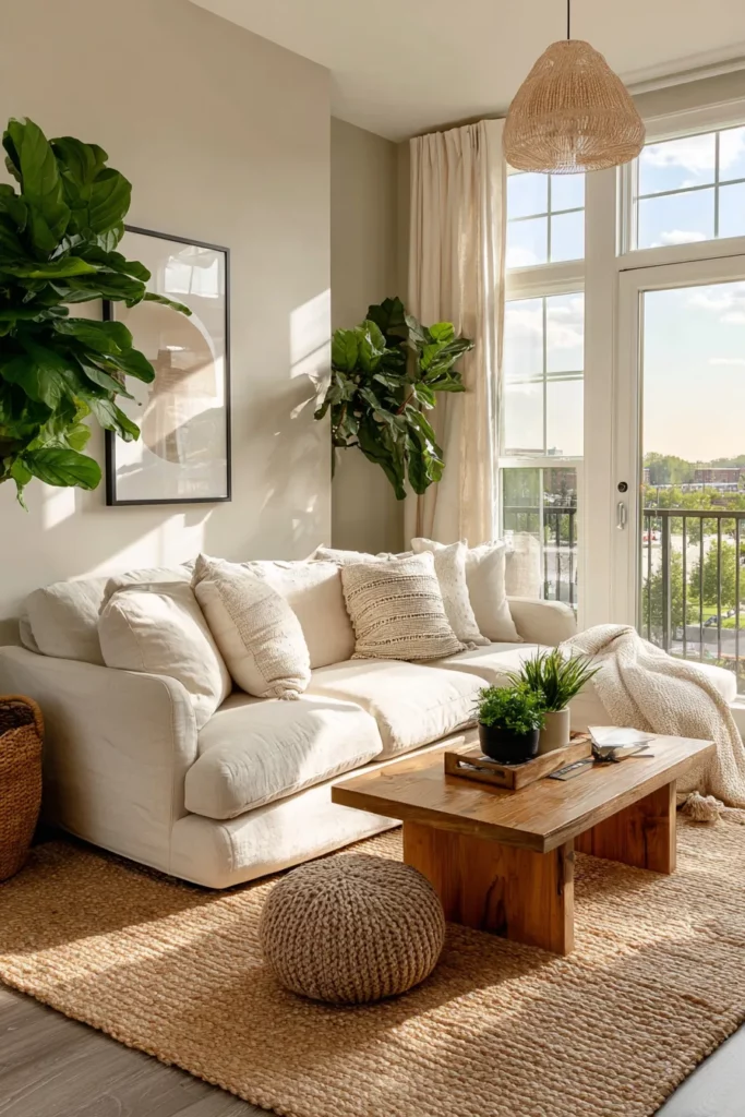 Complete Minimalist Living Room View