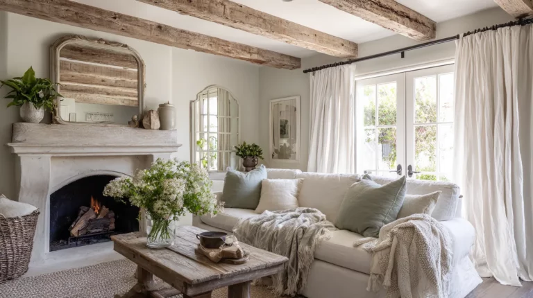 Cozy Cottage Living Room Overview