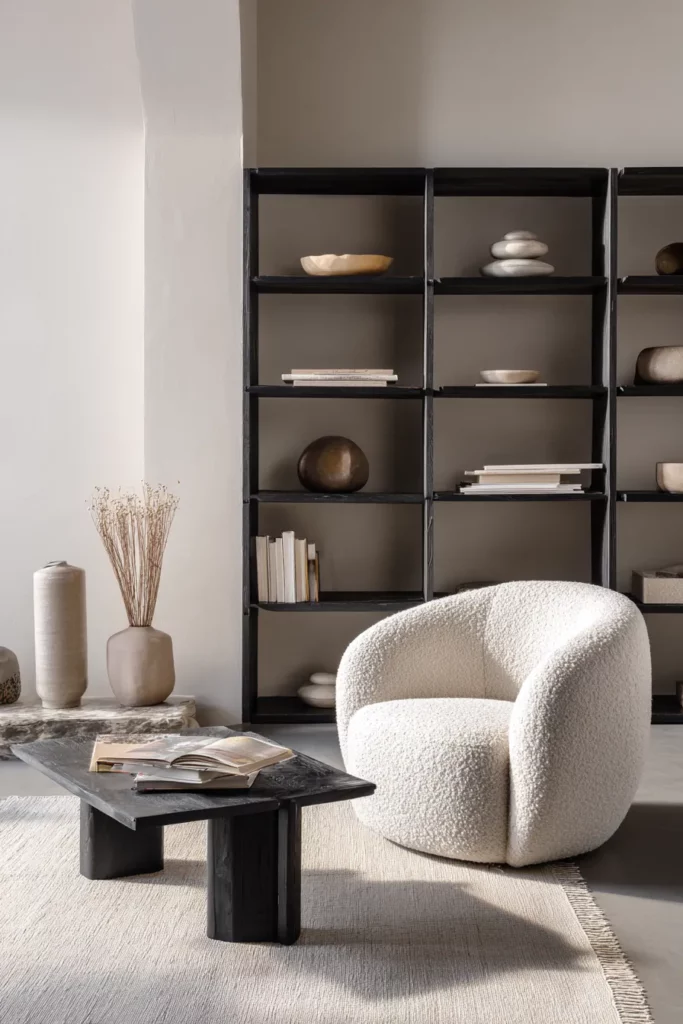 Curved and Angular Furniture Mix