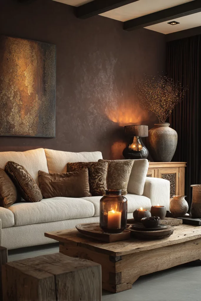Earth Tones Deep Brown Interior