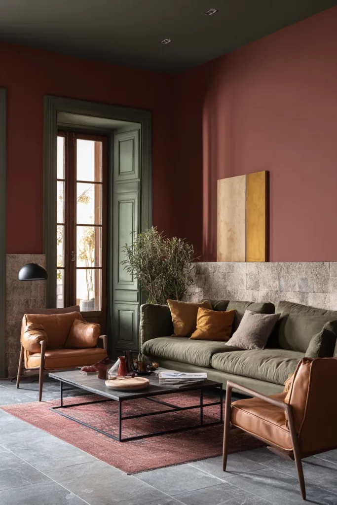 Earthy Color Palette Living Room