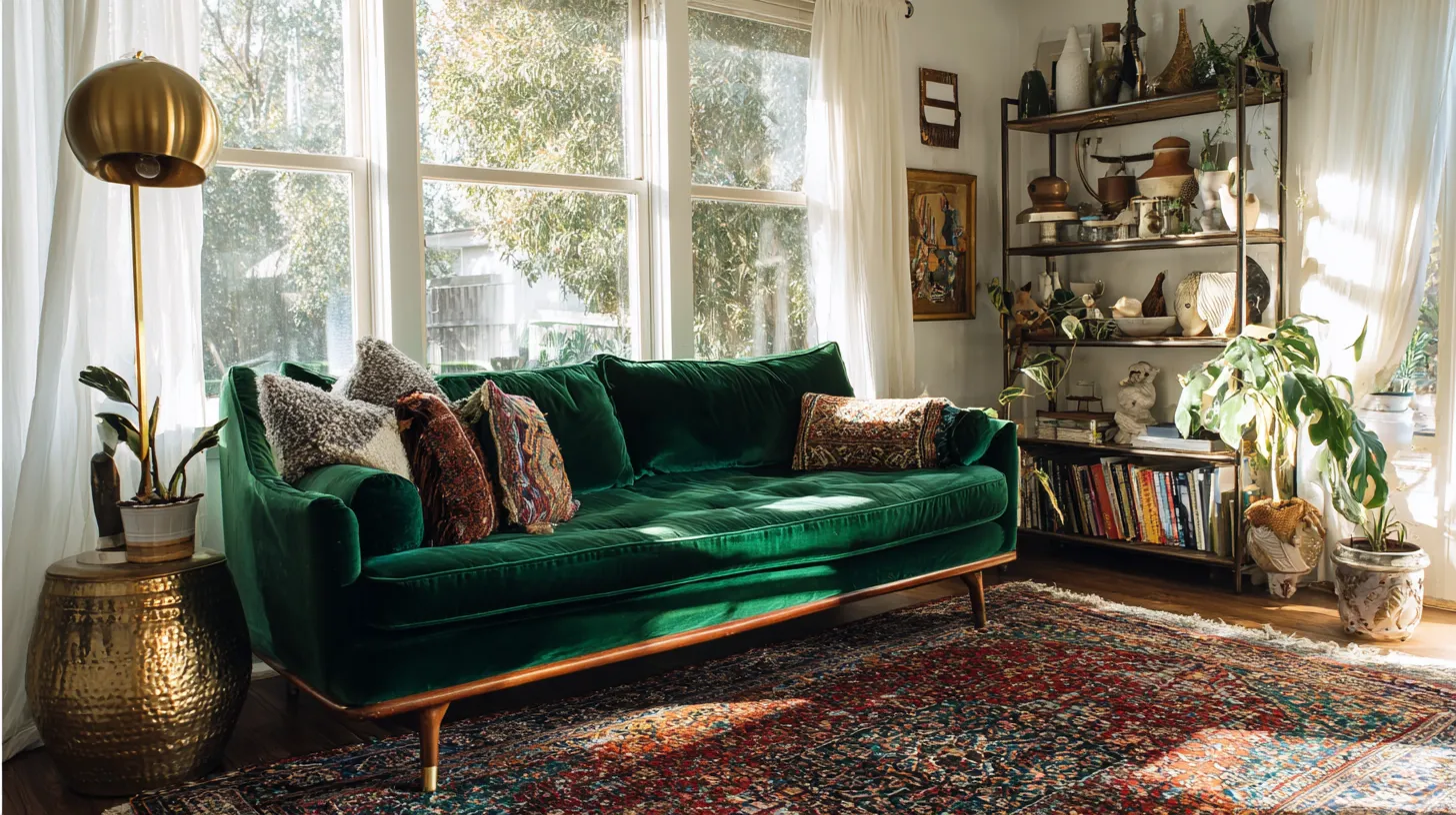 Eclectic Living Room Overview