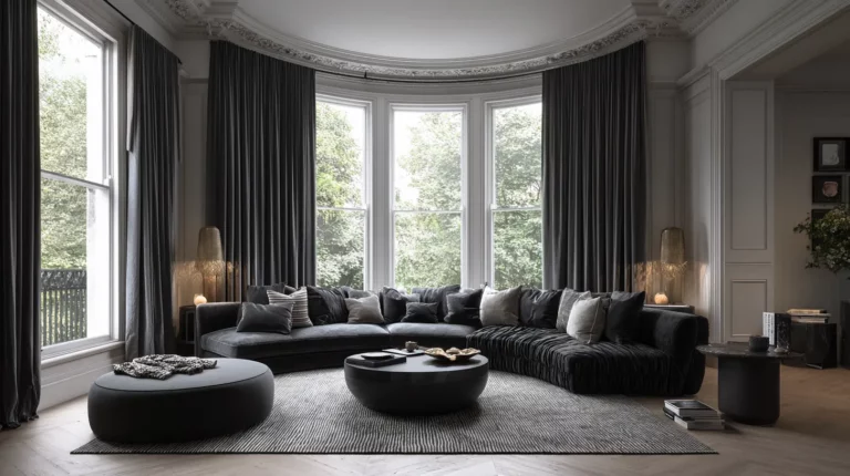 Elegant Monochrome Living Room