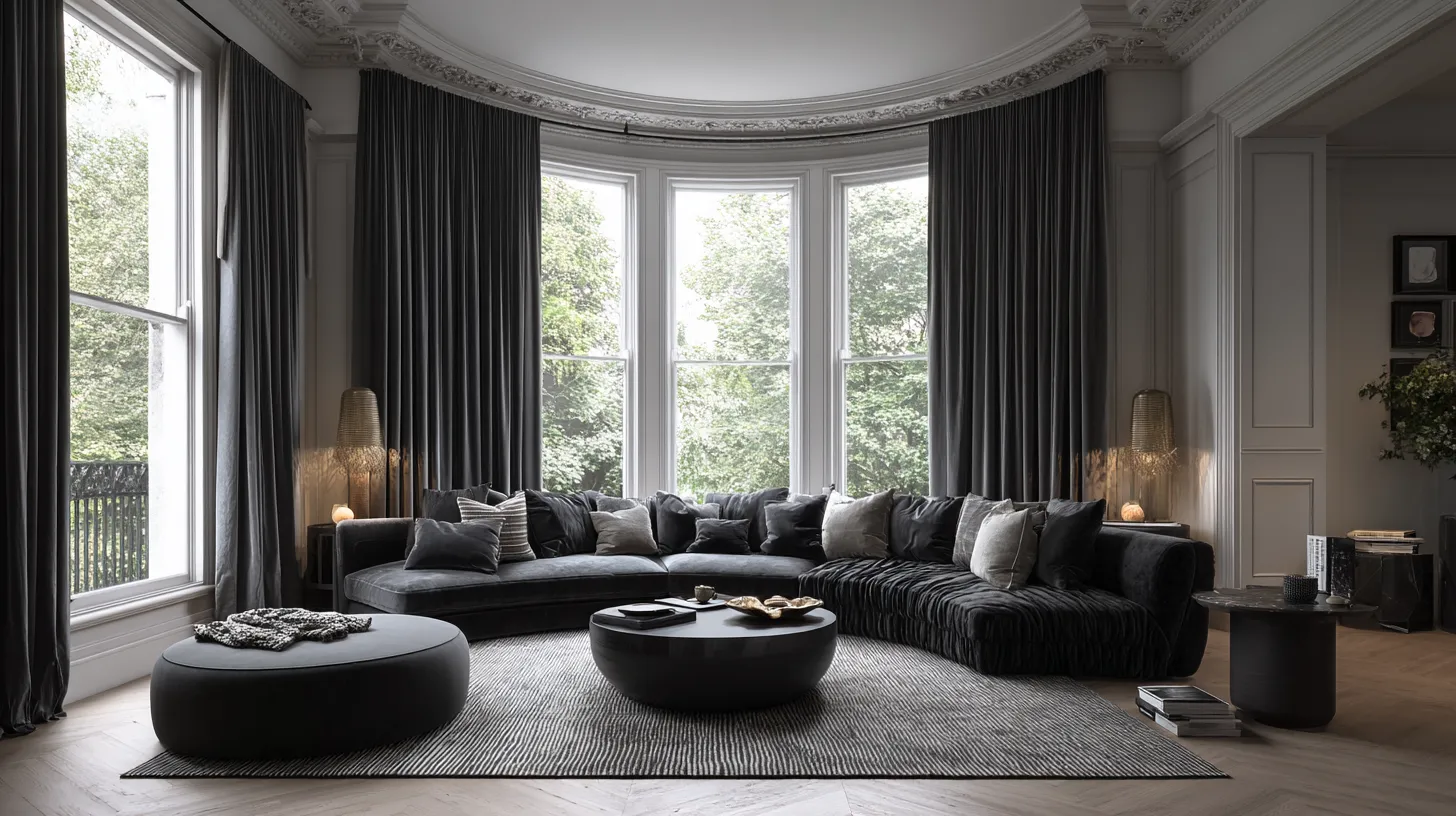 Elegant Monochrome Living Room