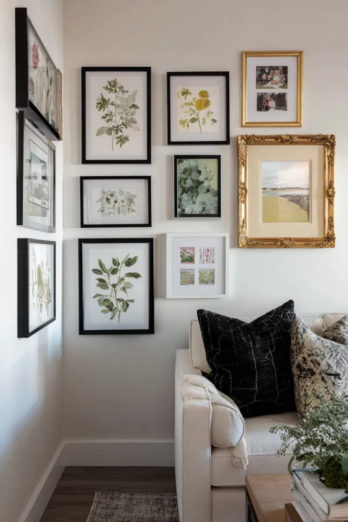 Gallery Wall Mixed Eras