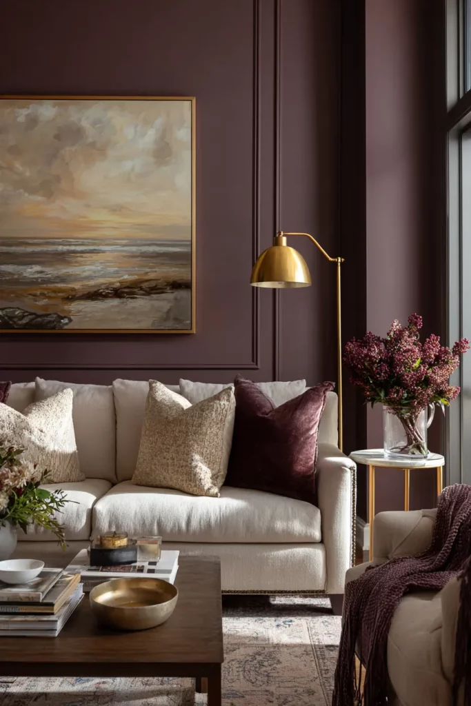 Heathered Plum Sophisticated Room