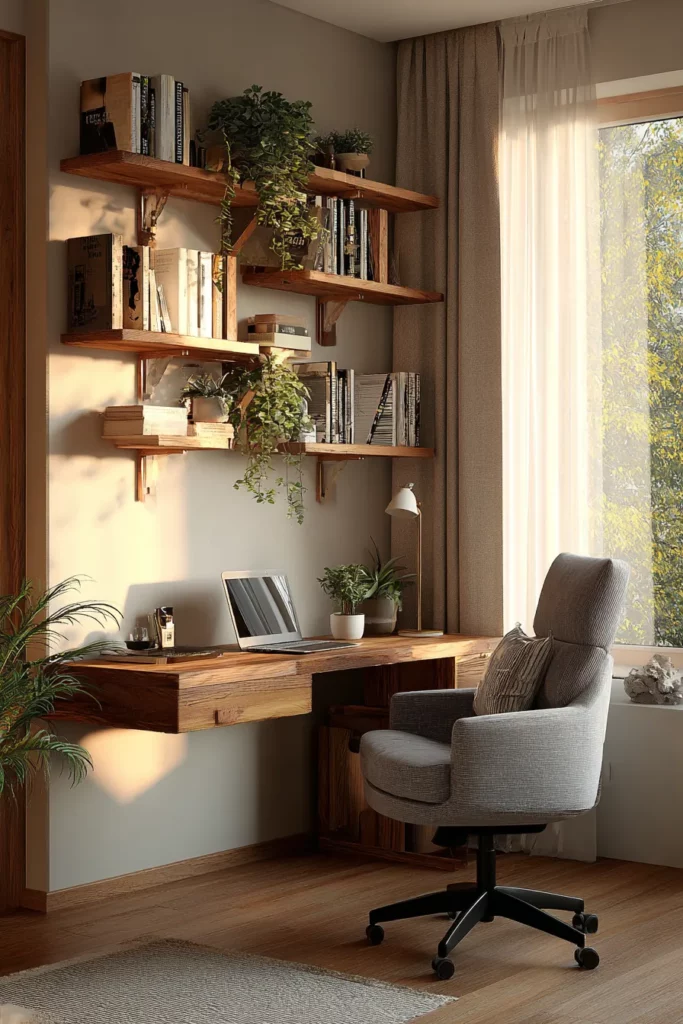 Home Office in Living Room