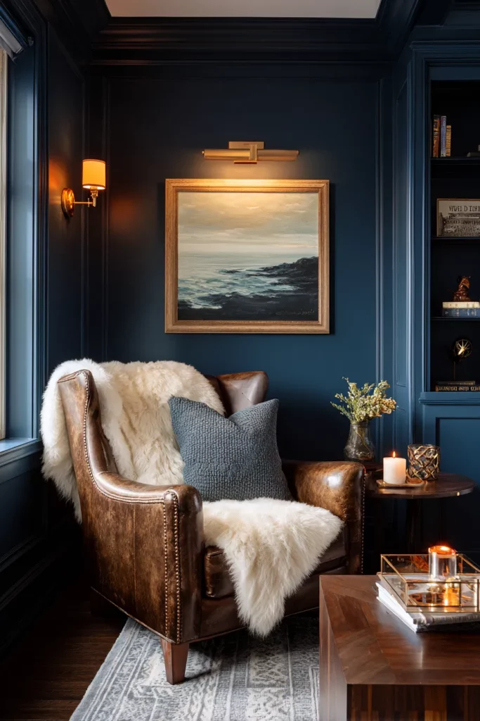 Inky Blue Moody Interior