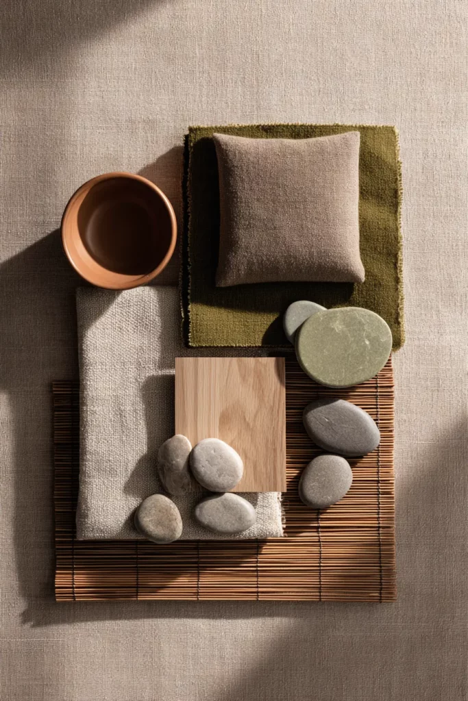 Japandi Color Palette and Textures