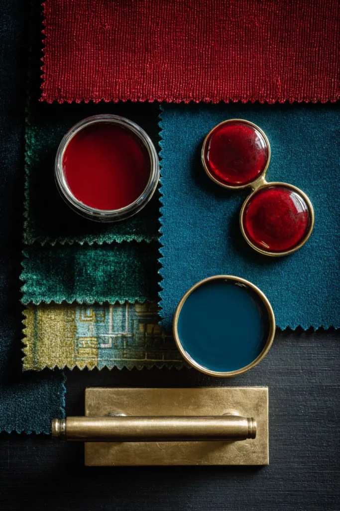 Jewel Tone Color Palette Display