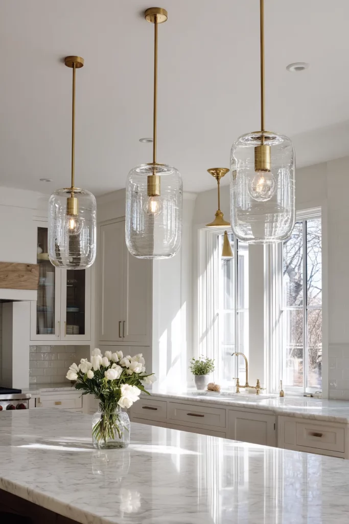 Kitchen Island Pendant Trio