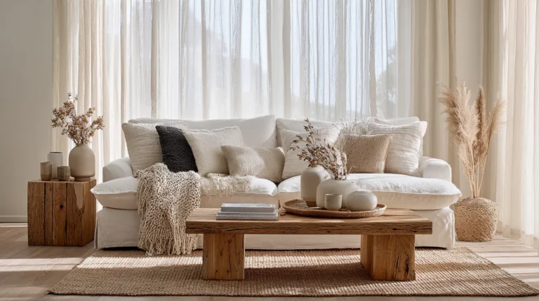 Layered Textures Living Room