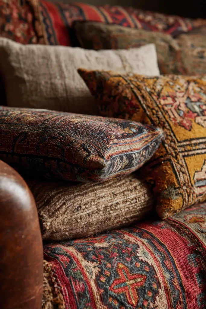 Layered Vintage Textiles