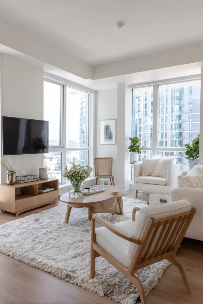 Light-Colored Minimalist Living Room