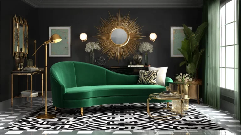 Luxurious Art Deco Living Room