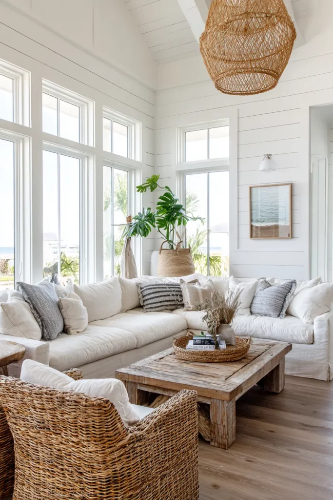 Modern Coastal Furniture Arrangement