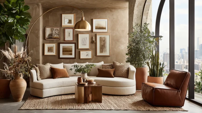 Modern Living Room with Art & Decor Trends