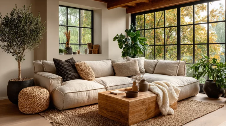 Modern Minimalist Living Room Hero Shot