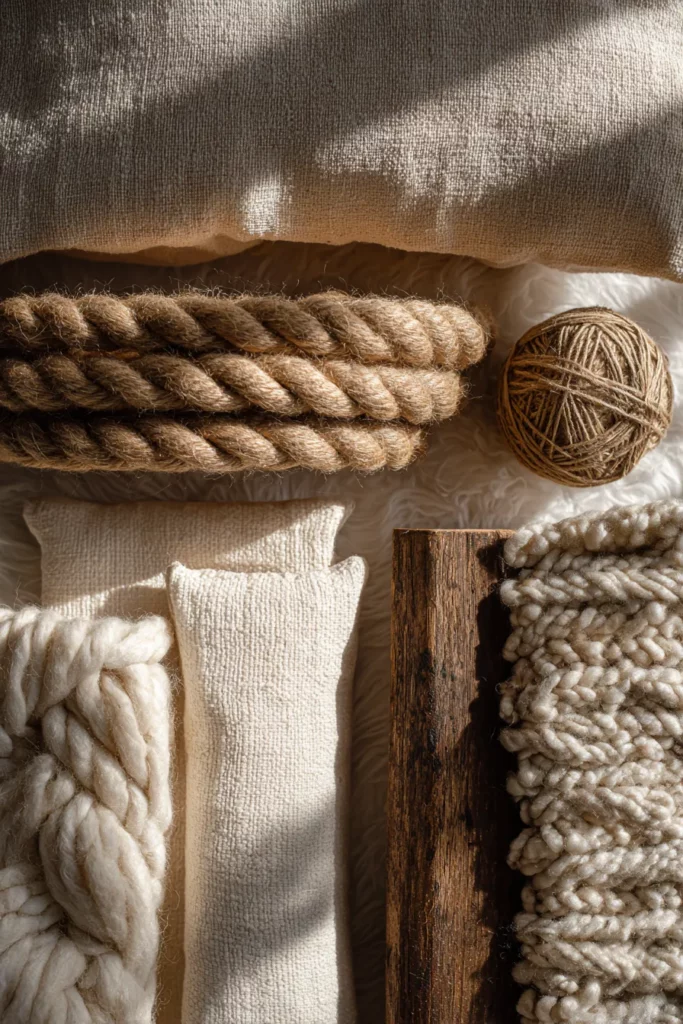 Natural Fiber Textures Close-Up