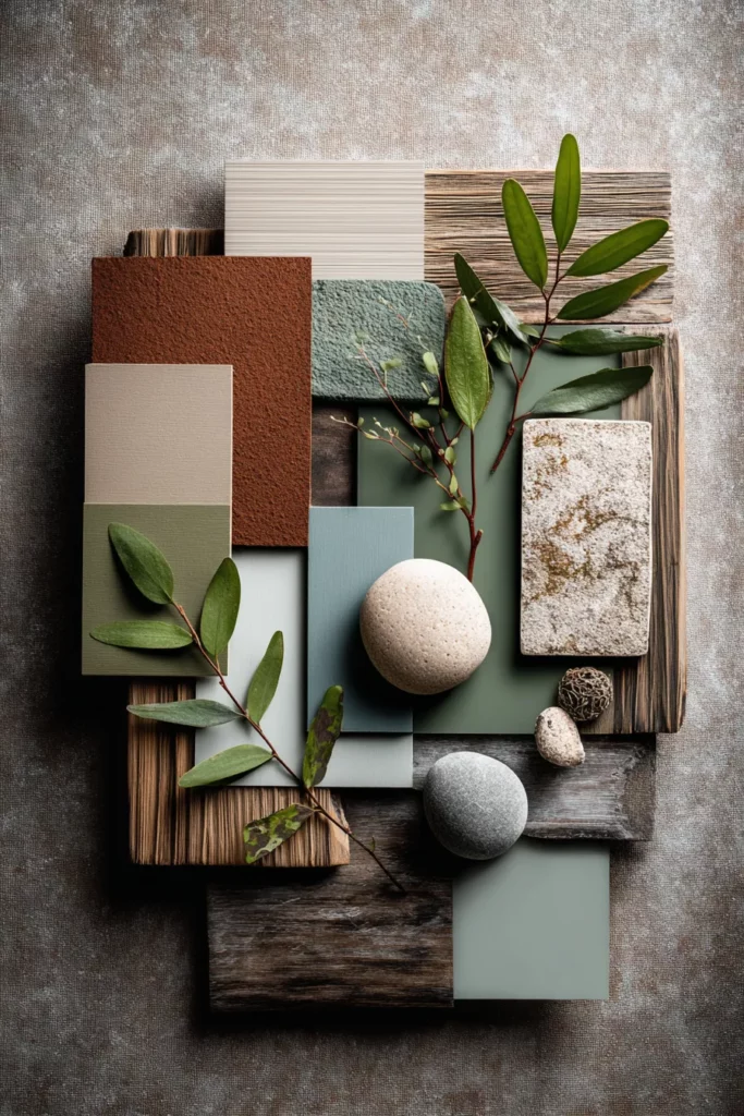 Nature-Inspired Color Palette Display