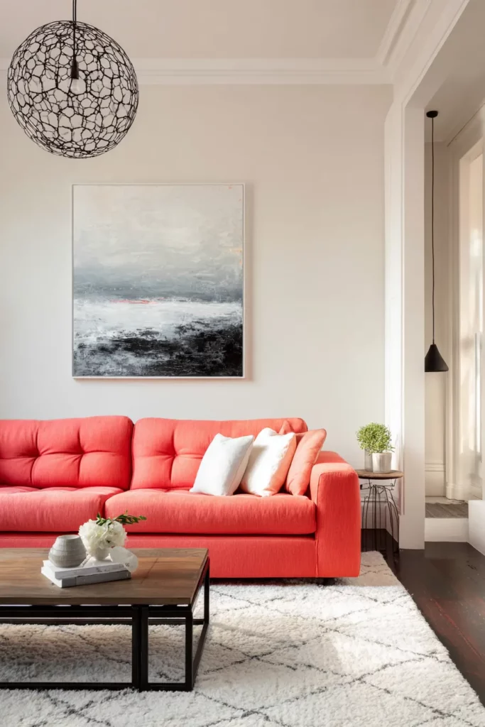 Neutral Balance with Bold Accents