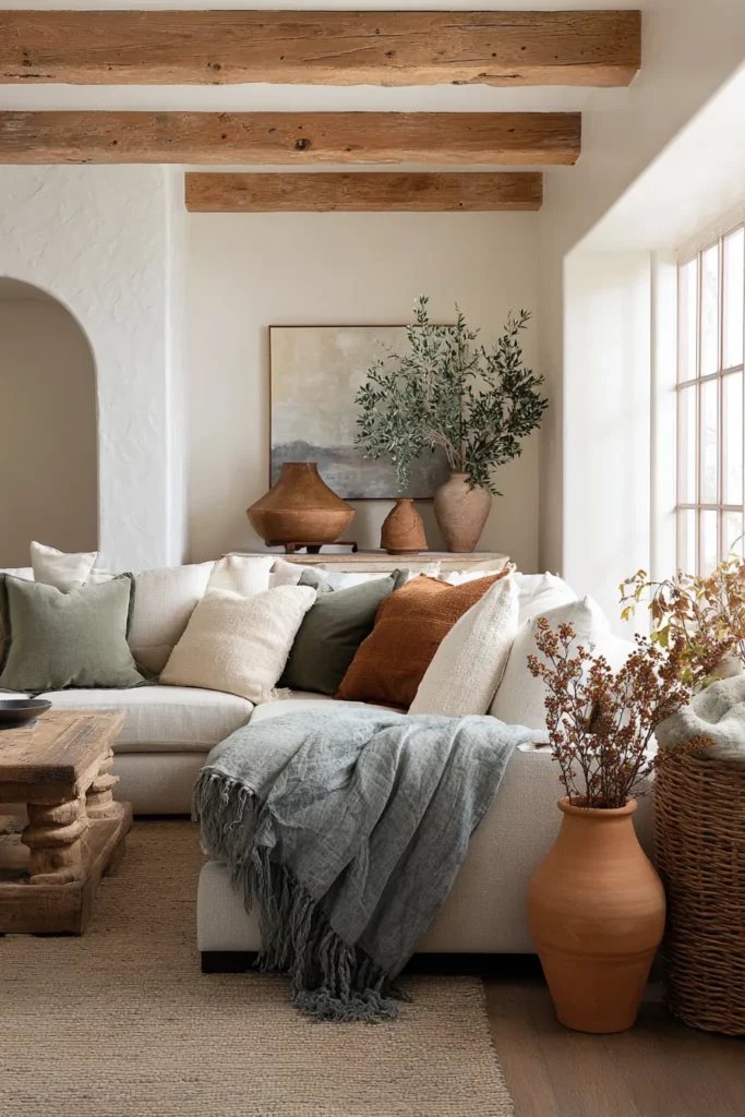 Neutral Color Palette with Sage Accents