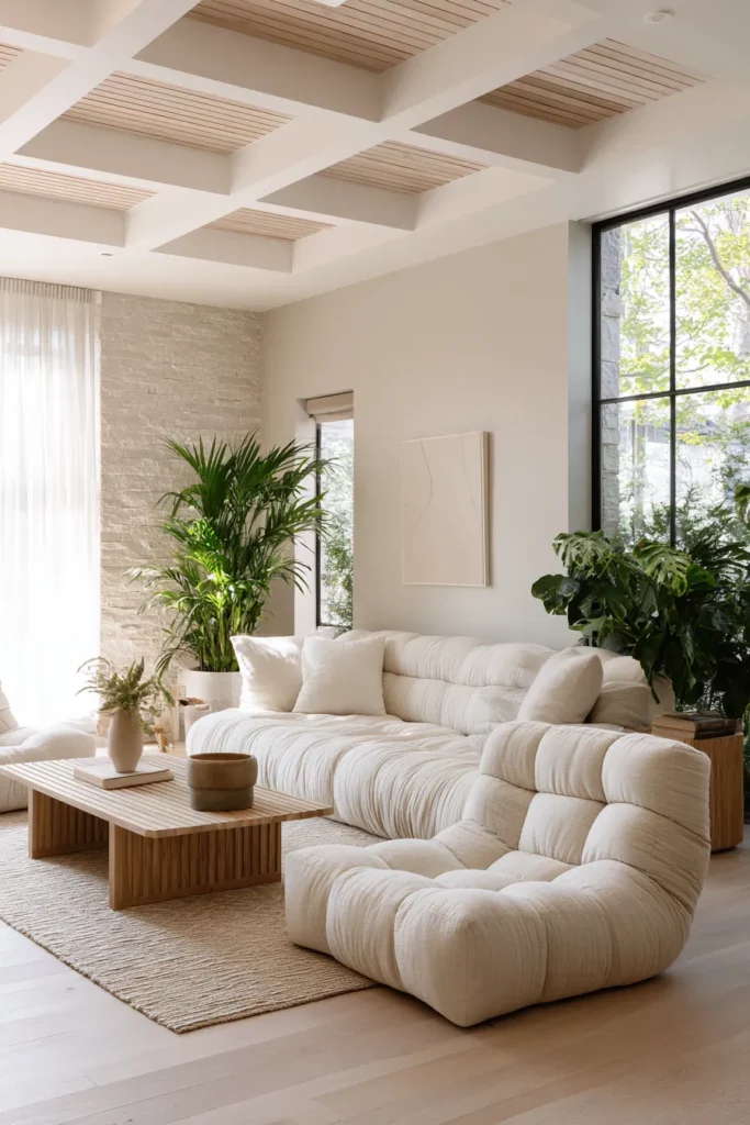 Peaceful Japandi Living Space