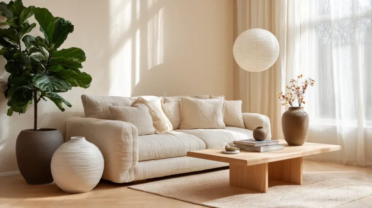 Serene Japandi Living Room
