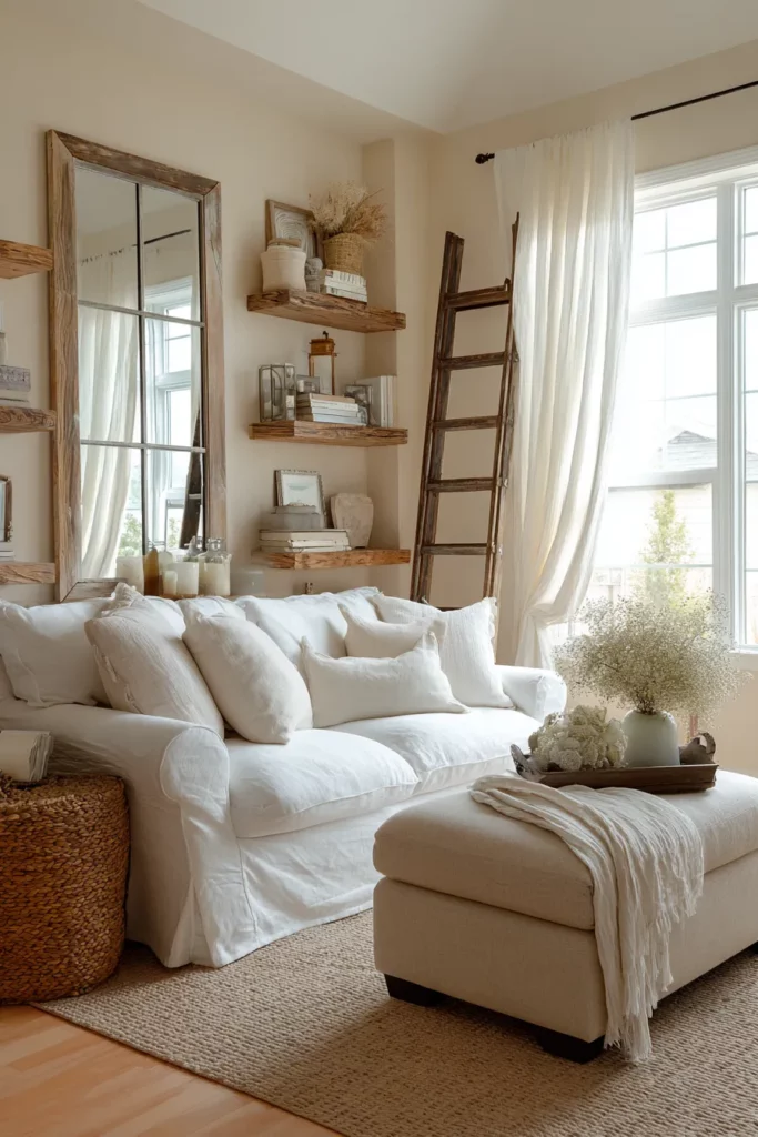 Small Space Farmhouse Living Room