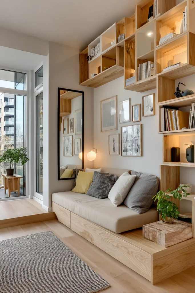 Small Space Minimalist Living Room