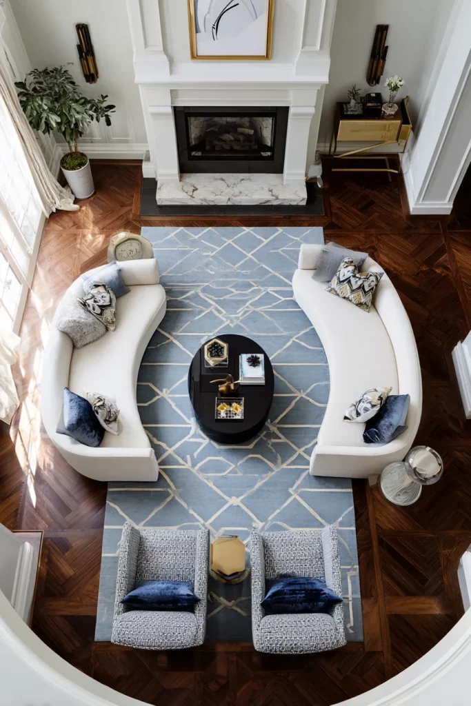 Symmetrical Furniture Arrangement
