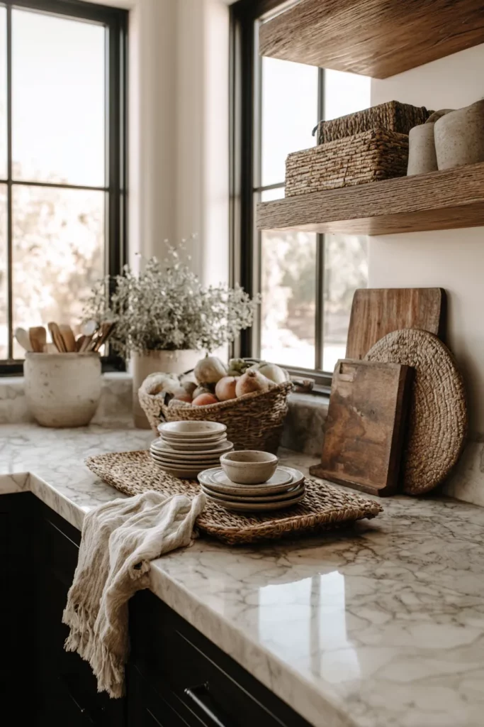 Textured Kitchen Styling