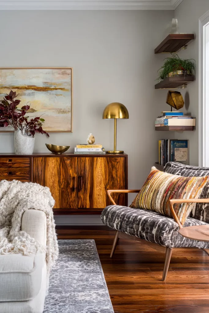 Vintage Meets Modern Living Room