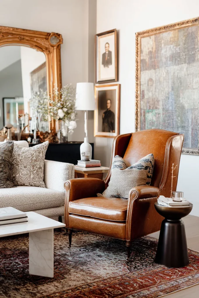 Vintage and Modern Furniture Mix
