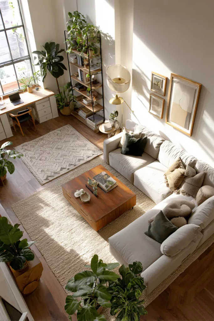 Zoned Living Room Layout