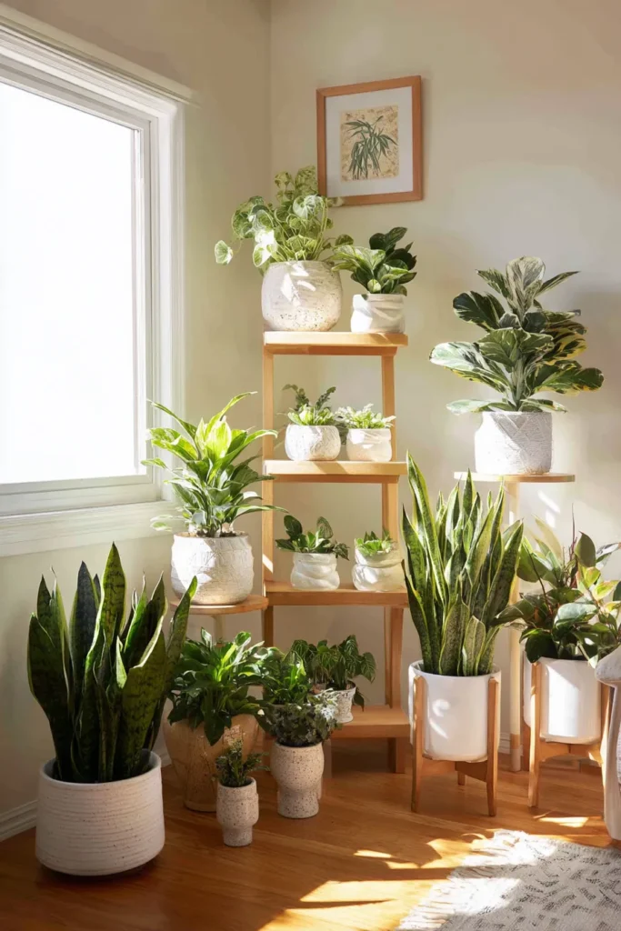 Air-Purifying Plants Display