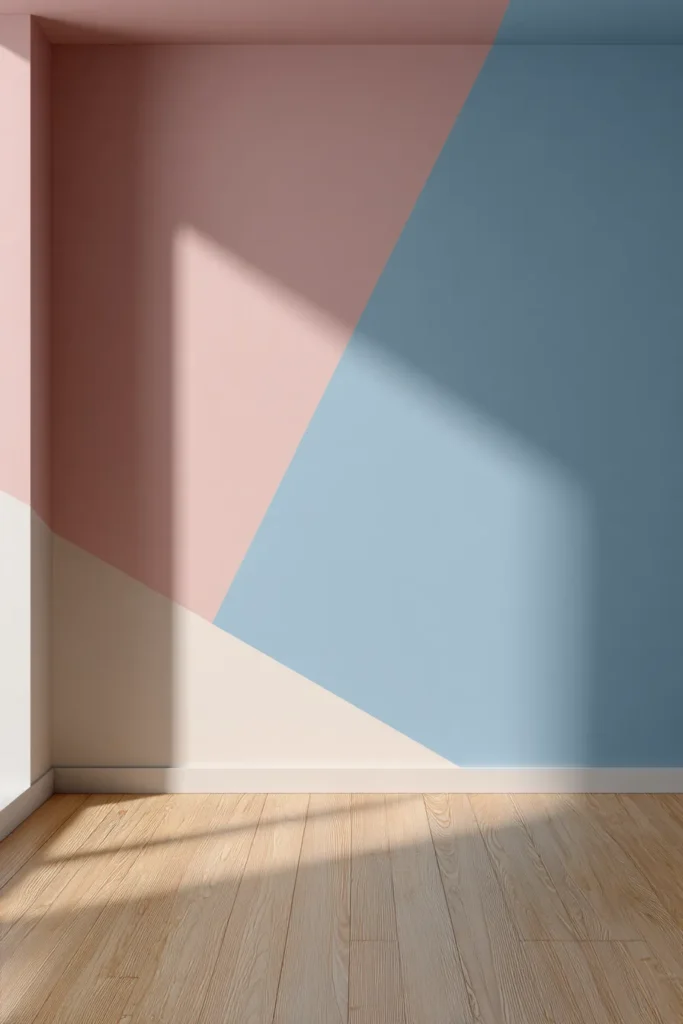 Color Block Geometric Wall