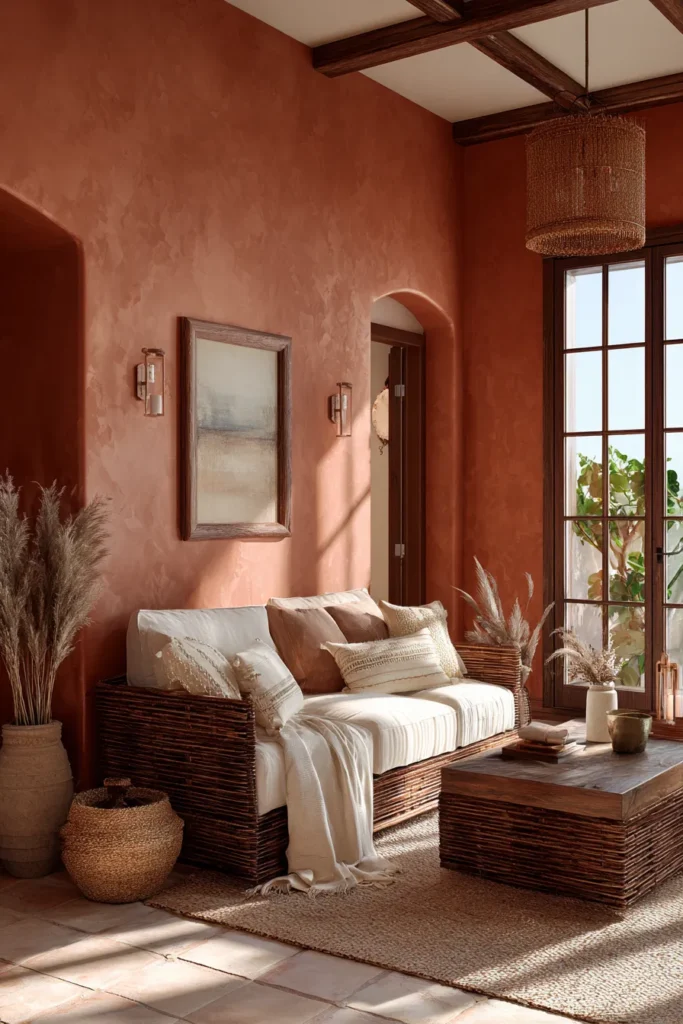 Earthy Terracotta Wall Color