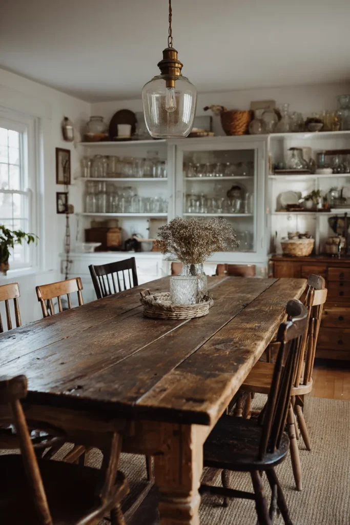 Eclectic Vintage Dining Space