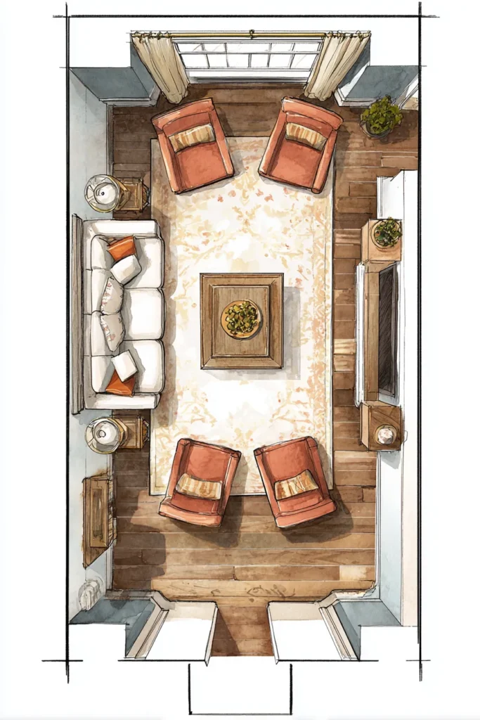 Furniture Rearrangement Layout