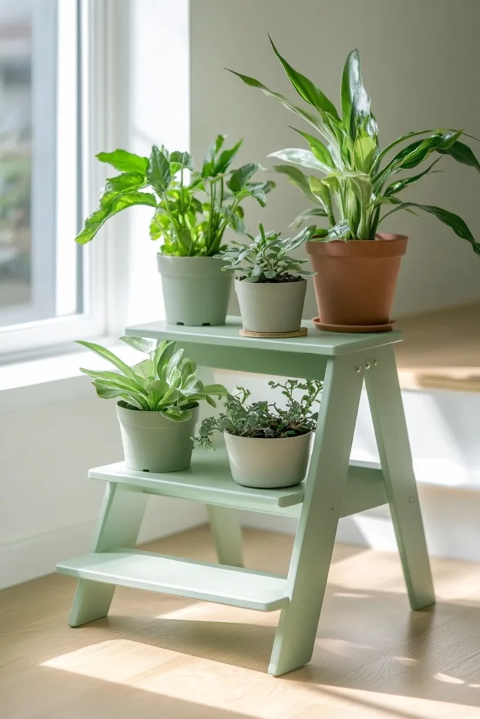 IKEA Step Stool Plant Stand