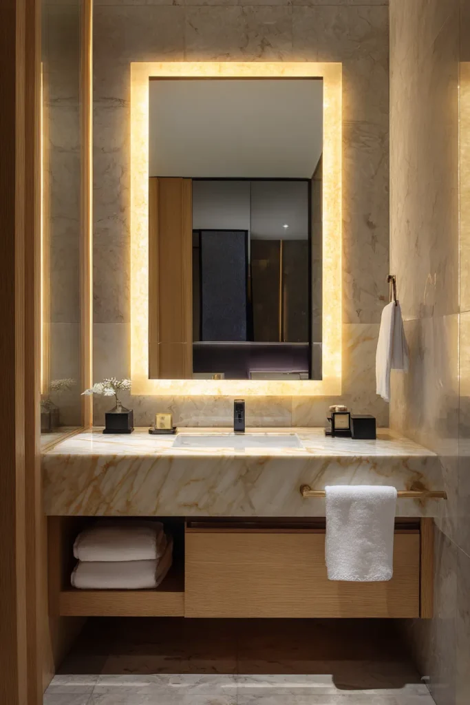 Illuminated Mirror Vanity