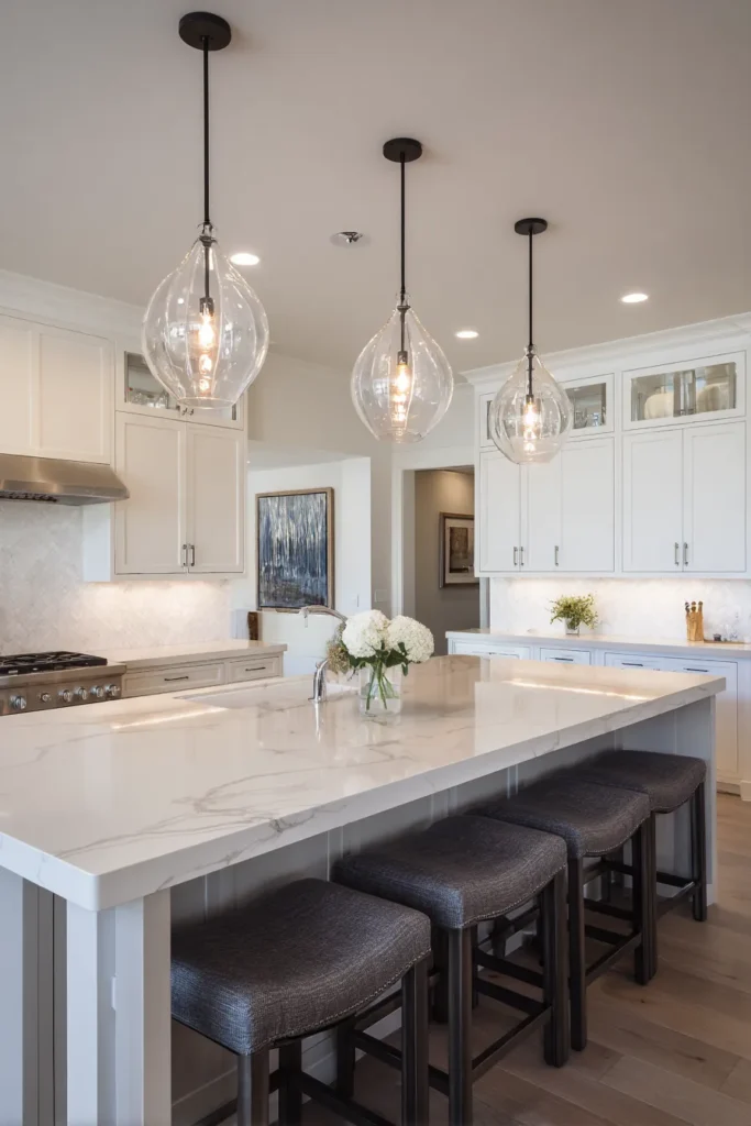 Kitchen Island Three Pendant Layout