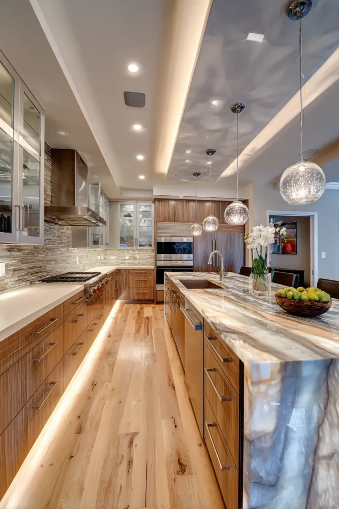Kitchen Layered Lighting