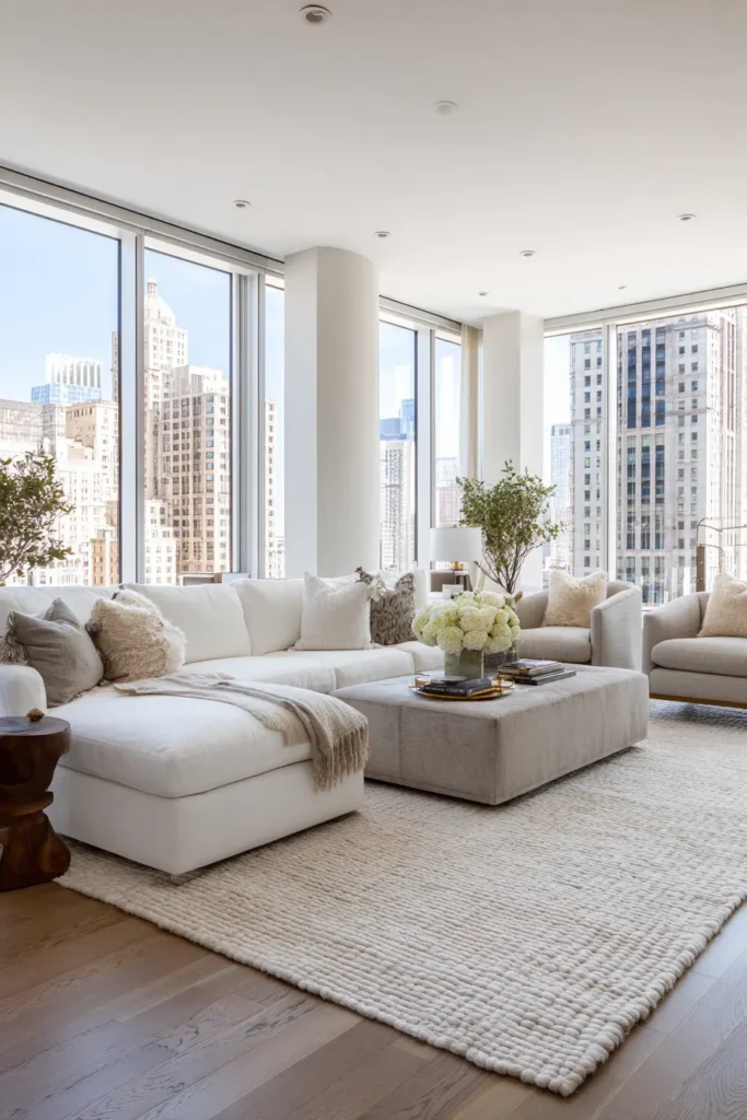 Large Living Room with Generous Rug