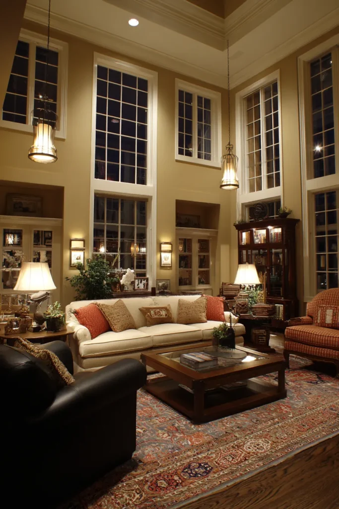 Layered Lighting Living Room