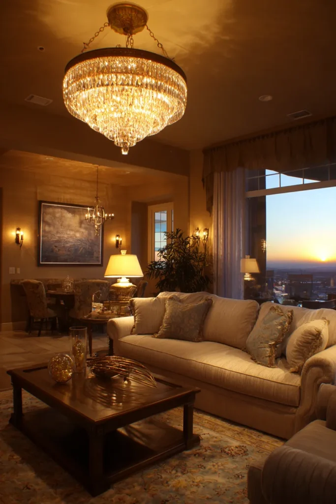 Layered Lighting Living Room