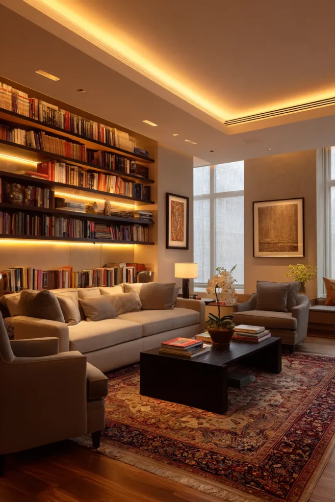 Living Room Scene Automation Layers