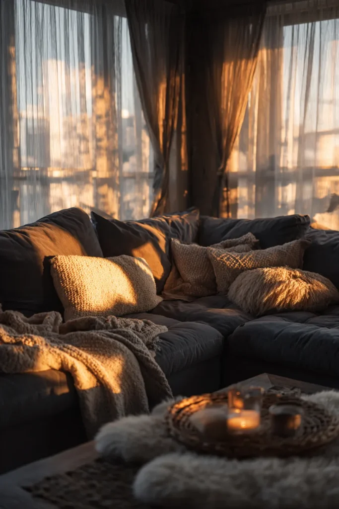 Living Room at Golden Hour